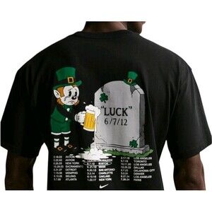 Nike LeBron Loose Fit Green With Envy T-shirt Mens  XXL 2012 Playoffs